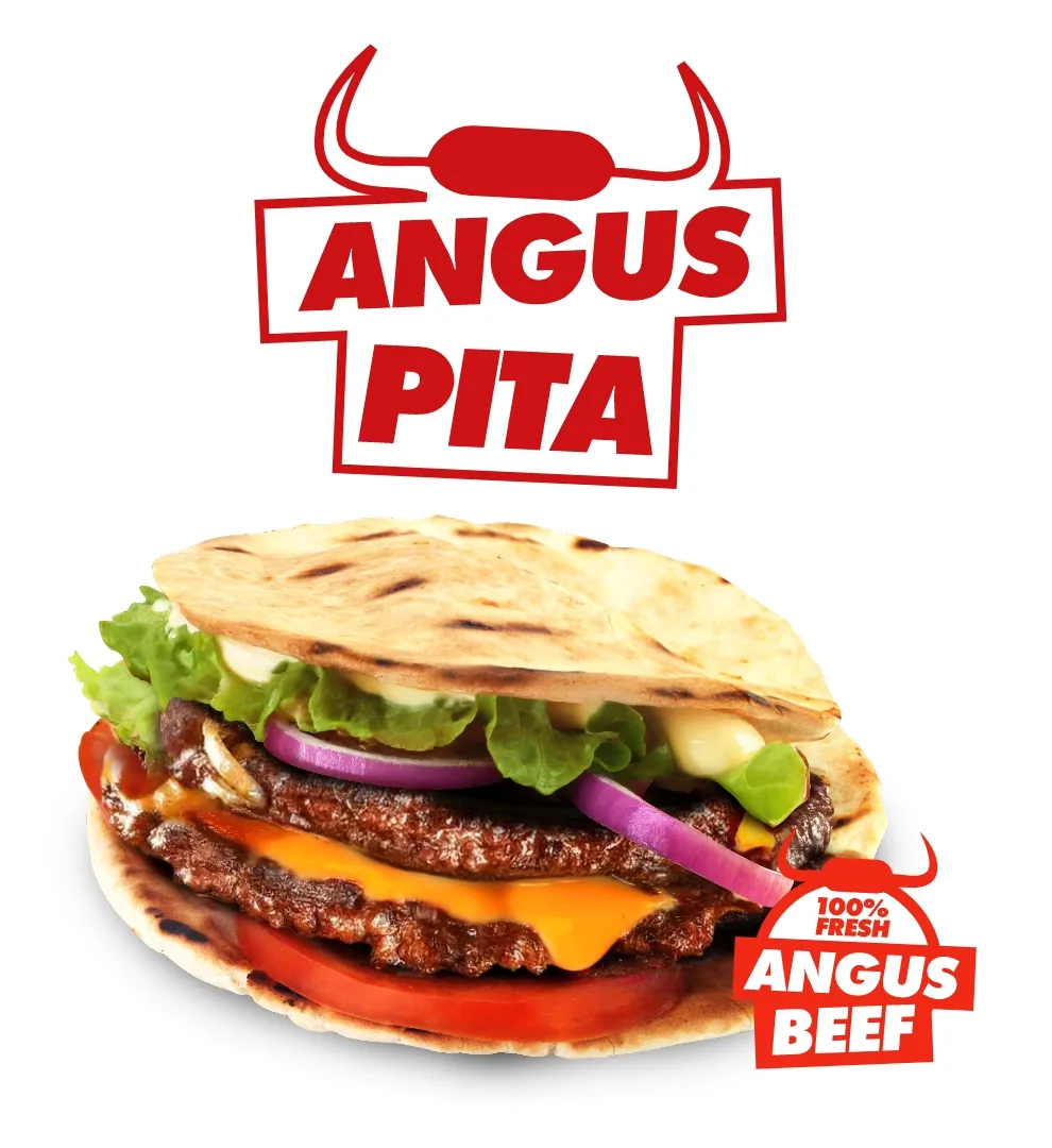 Henny's - Angus pita - 100% Fresh Angus Beef